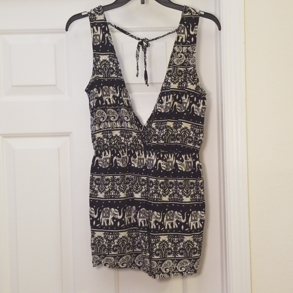 Papaya Elephant Pattern Romper M - Picture 3 of 8
